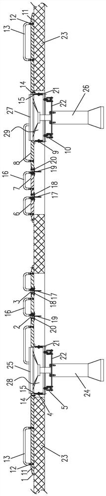 Assembly type movable floor device with variable axial distance for automobile vibration test