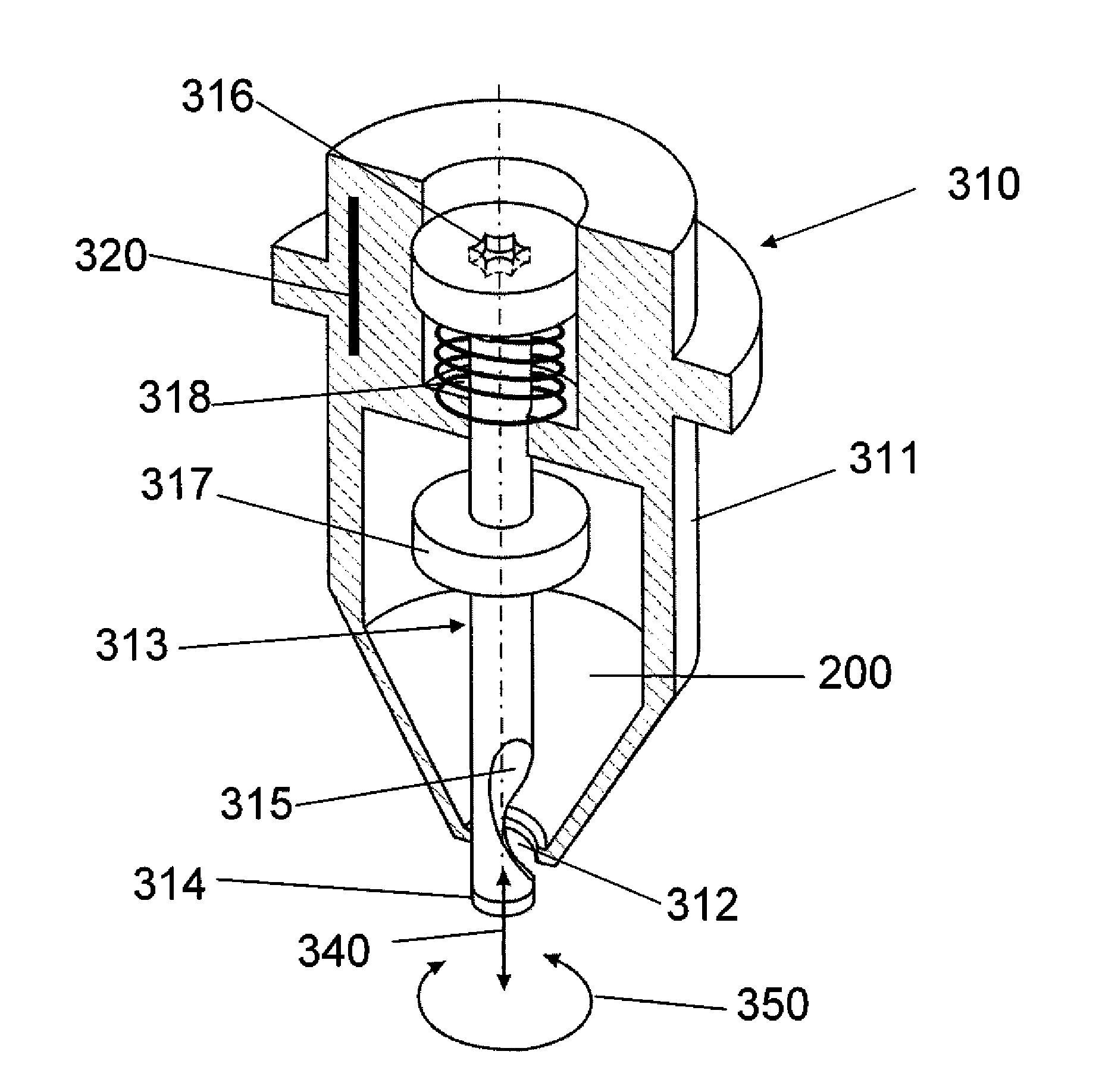 Method and device to fill receiving containers