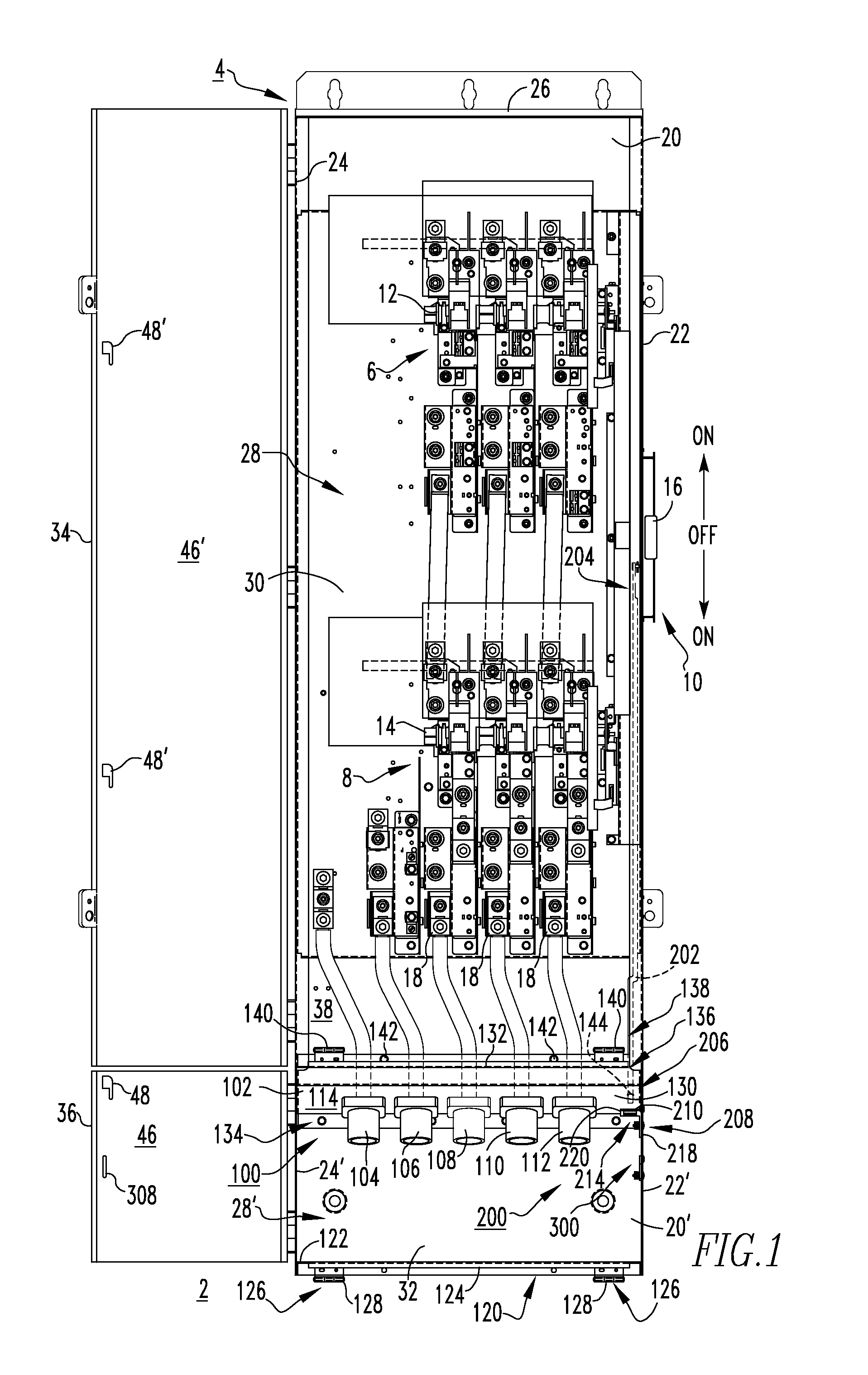 Safety switch, and enclosure and electrical connector assembly therefor