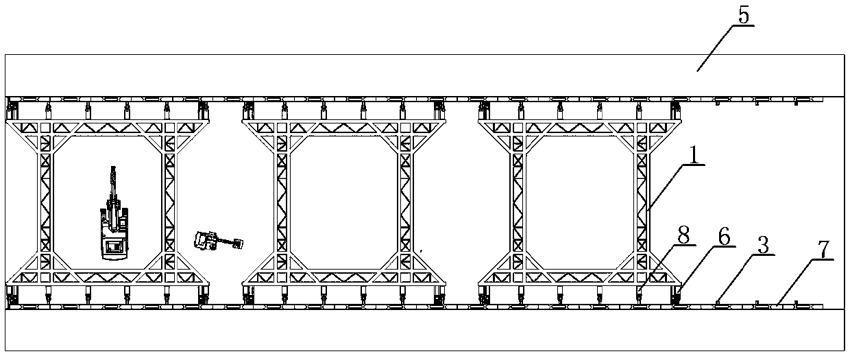 A support system for subway foundation pit and its construction method