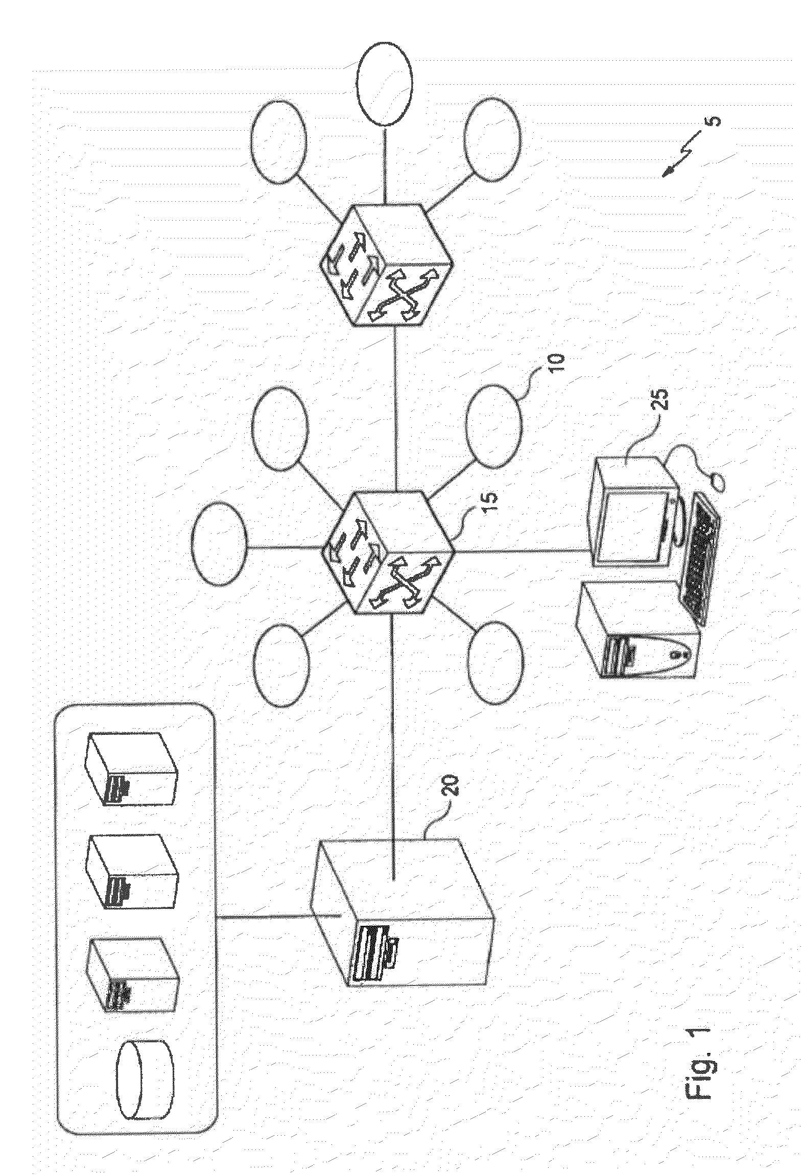 Method and device for exchanging diagnostic data for the simulation of aircraft computer networks