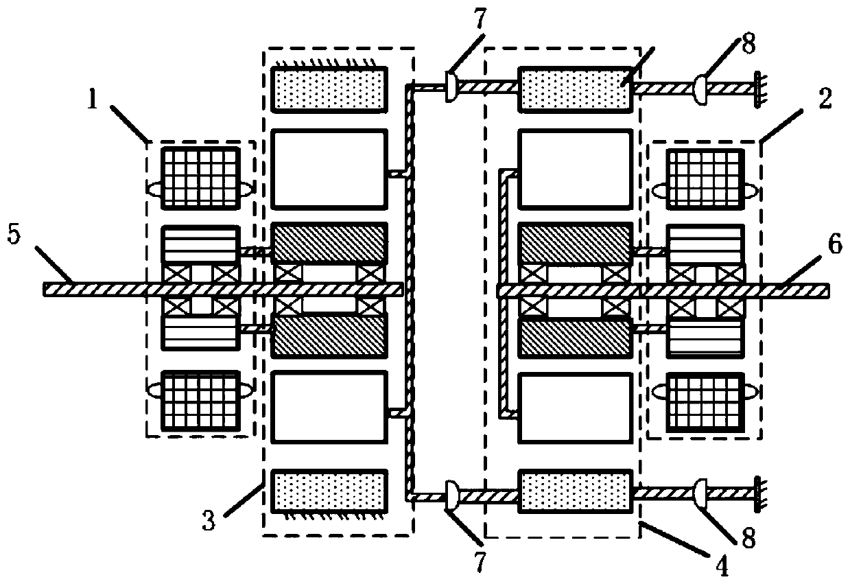 Magnetic gear-based power-coupled composite motor and a control method thereof