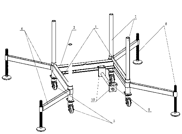 Lifting pillar support