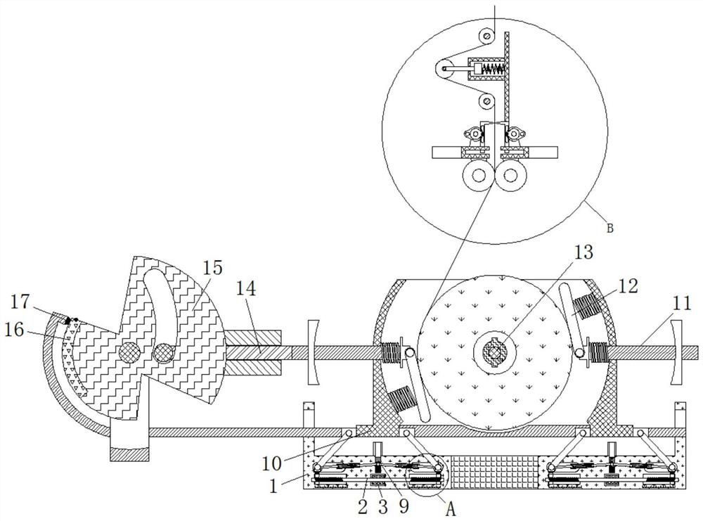 A stable textile winding device based on intelligent production