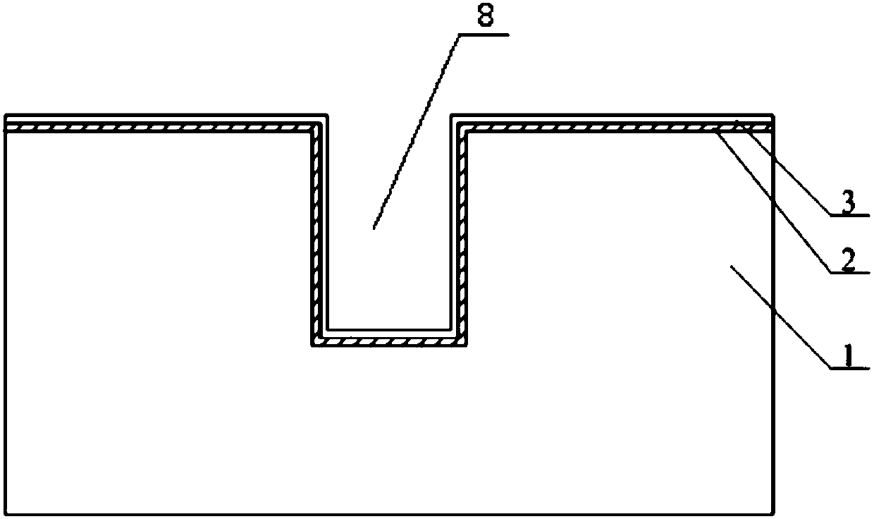 Three-dimensional through silicon via vertical interconnection method based on multi-layer graphene auxiliary layer