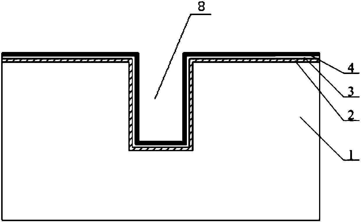 Three-dimensional through silicon via vertical interconnection method based on multi-layer graphene auxiliary layer