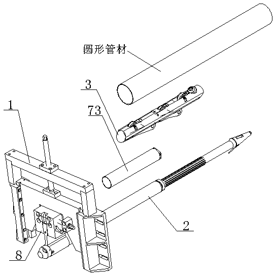 A device for removing burrs in high-precision pipelines with built-in impedance