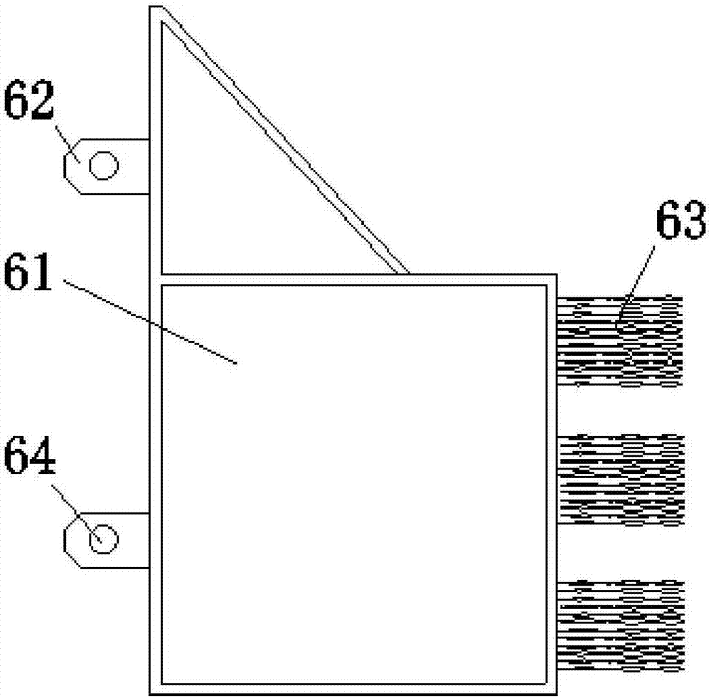 Wall brushing method before cleaning groove hole of concrete diaphragm wall with mucky sand inclusion layer and device thereof