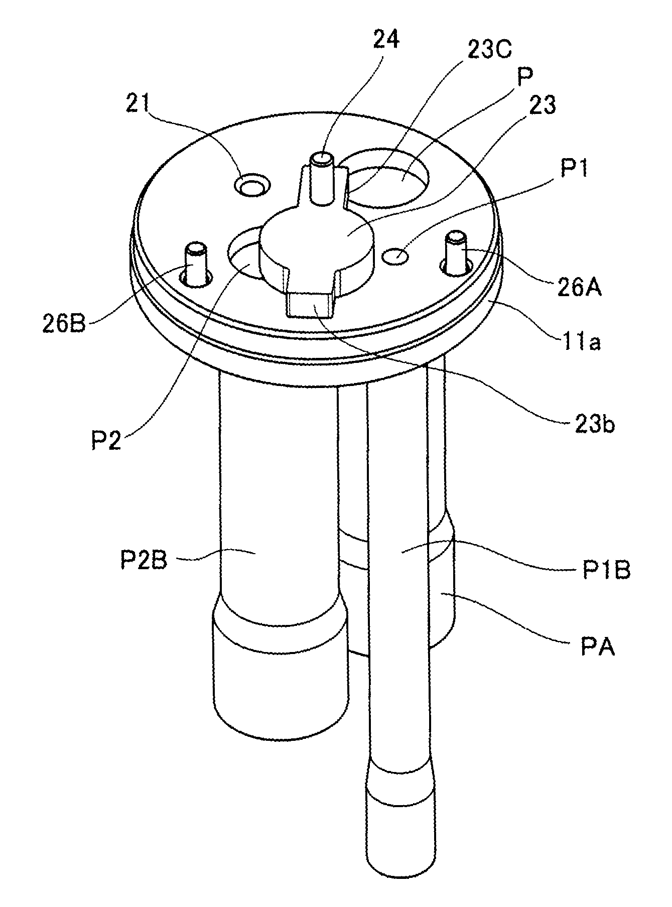 Electric three-way valve