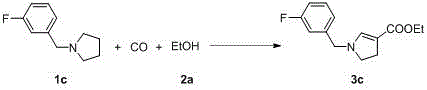 Synthetic method for pyrroline-3-formic ether compounds