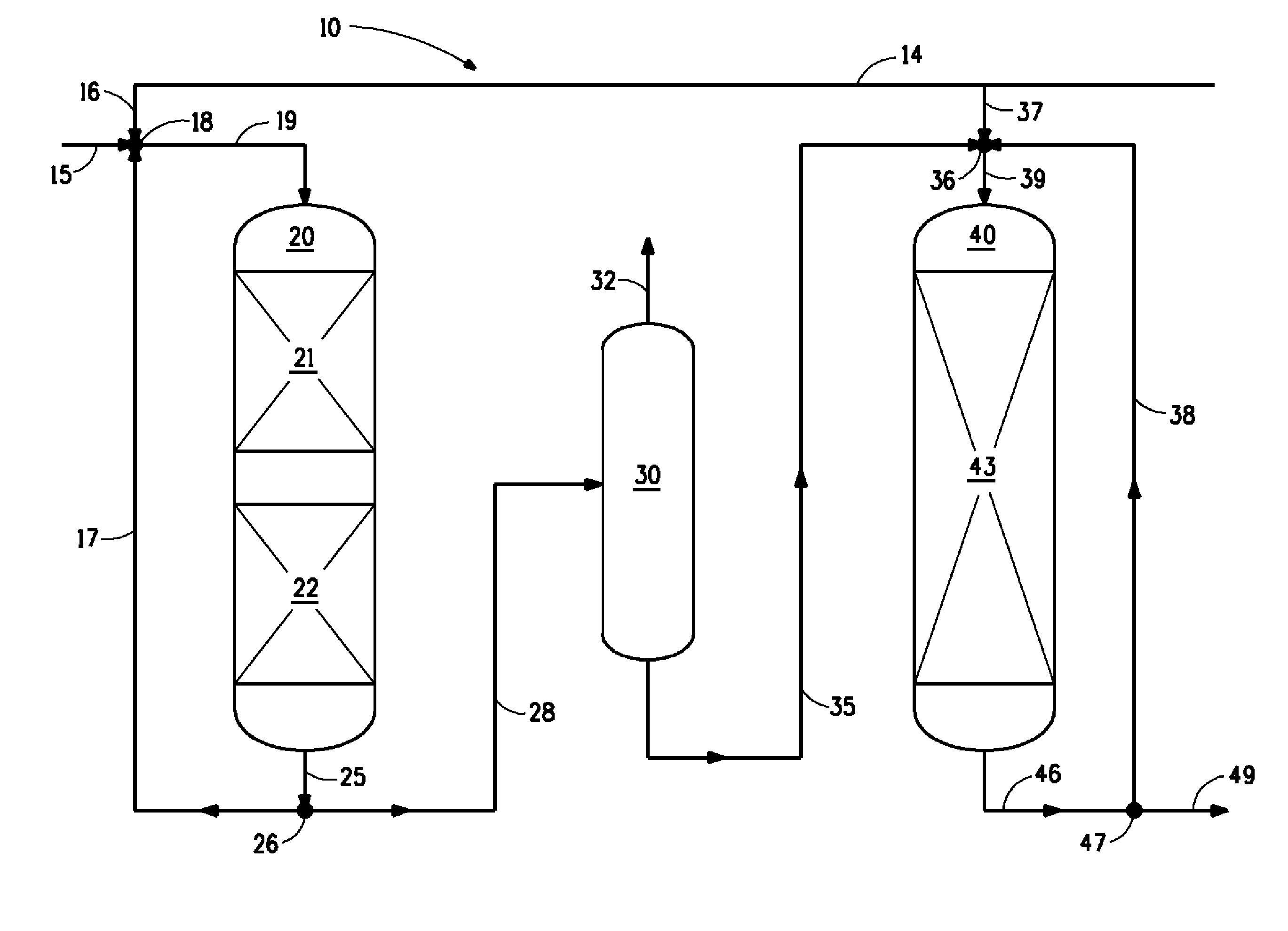 Hydroprocessing light cycle oil in liquid-full reactors