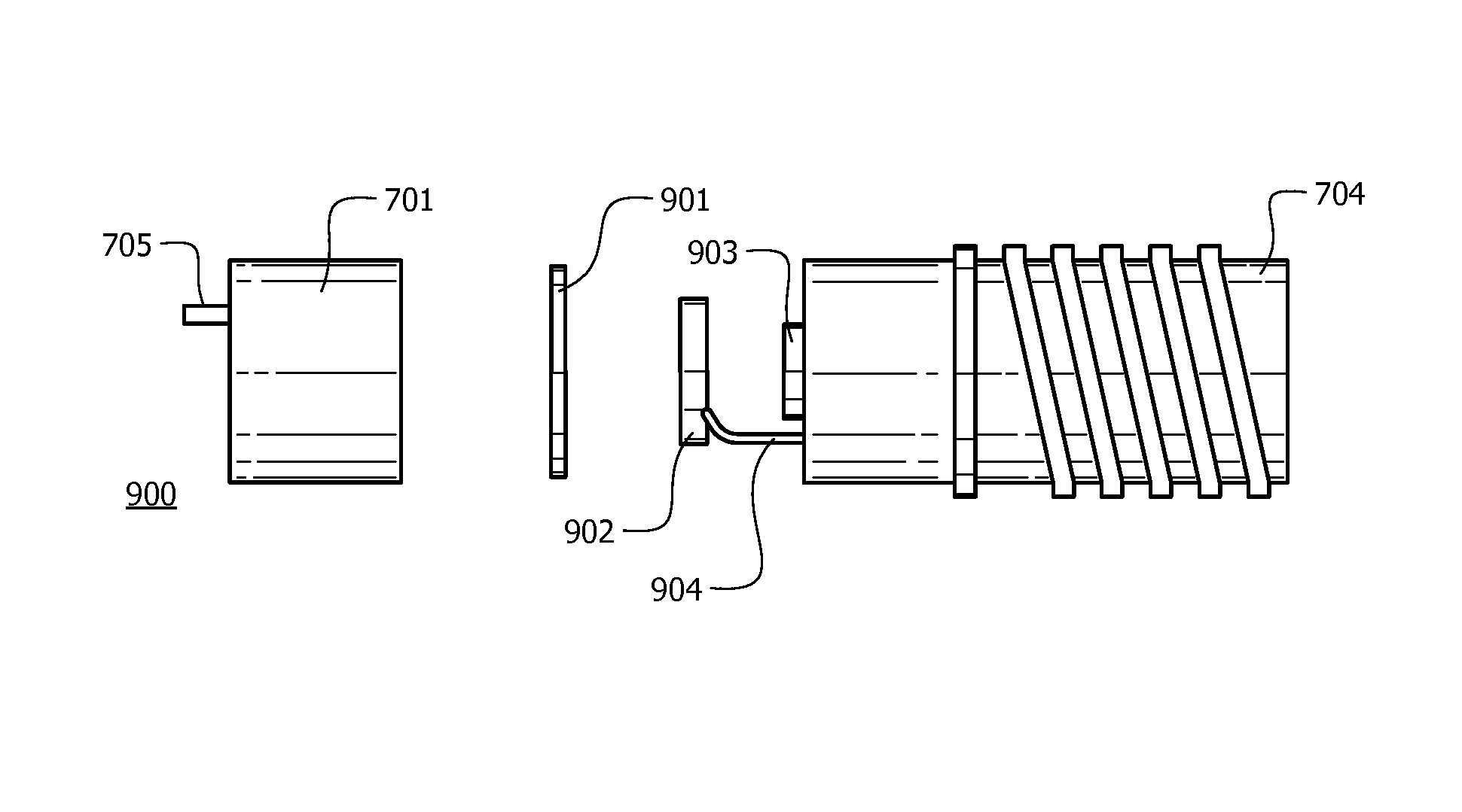 Media isolated pressure transducer having boss comprising single metal diaphragm