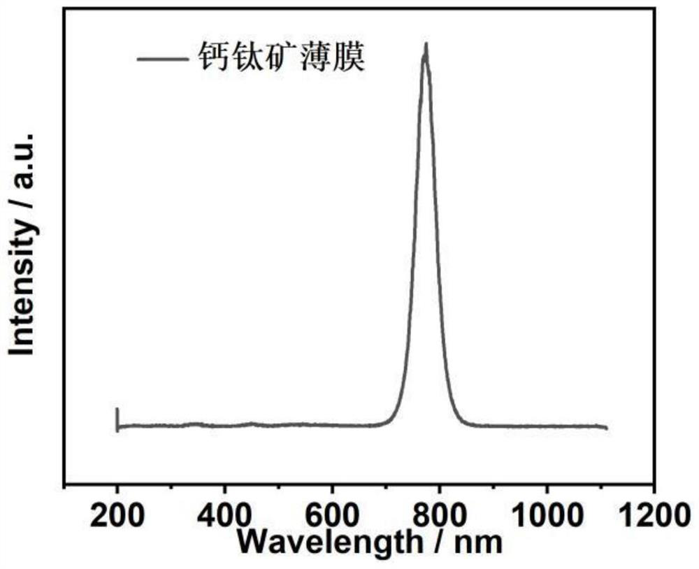 Full-coverage perovskite thin film and preparation method thereof