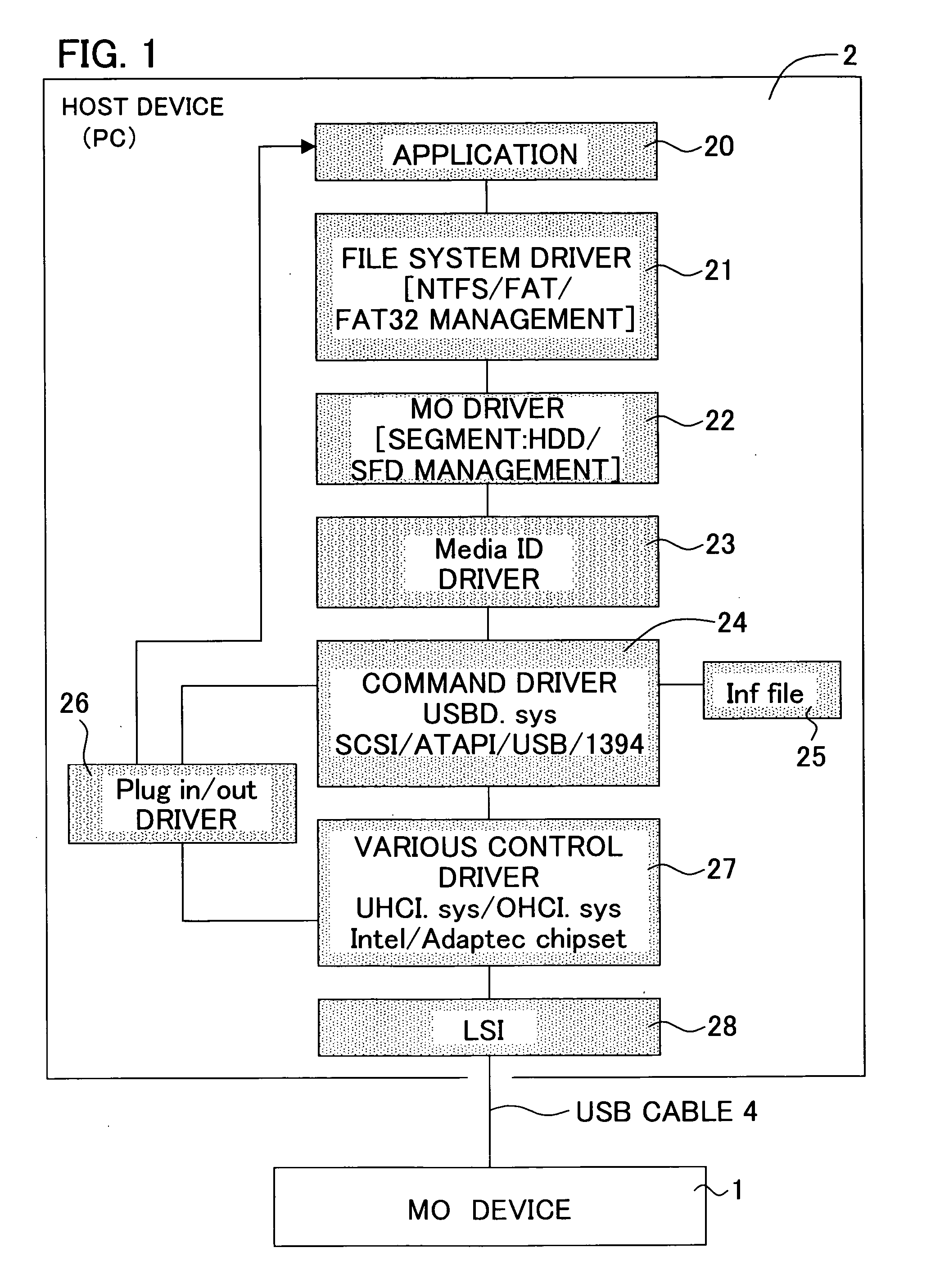 Medium storage device, cache segment switching method for medium storage device, and medium storage system