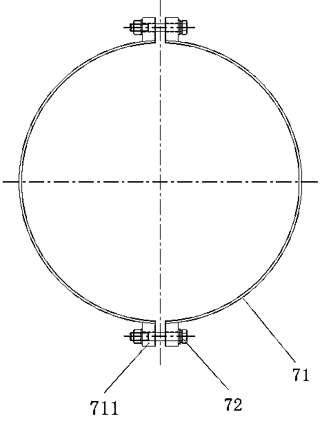 Shield sealing structure of external current transformer in GIS