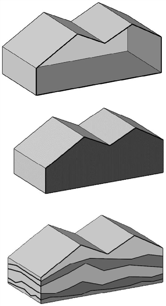 Three-dimensional geologic model real-time sectioning and rendering processing method