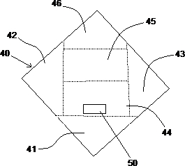 Filling automatic wrapping production equipment and horizontal folding device