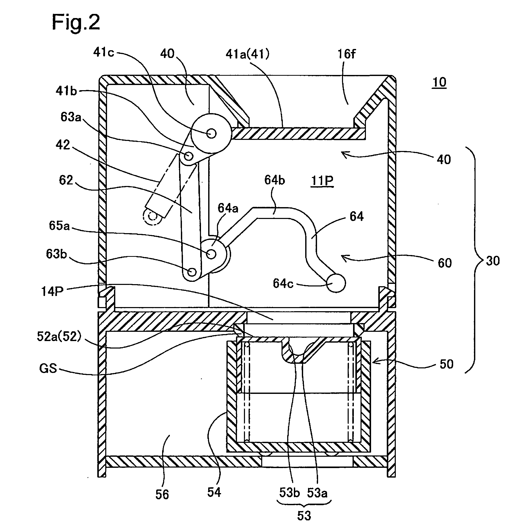 Tank opening-closing device