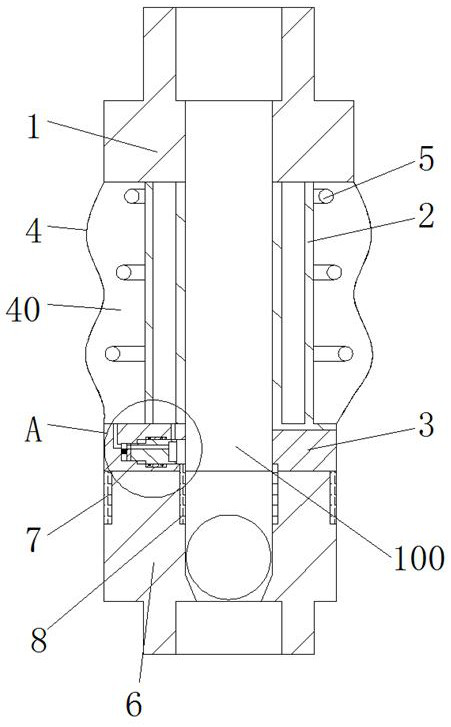 Packer for oil exploitation well