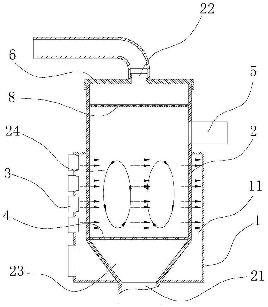 Microwave Treatment of Multiphase Fluidized Bed Reactor and Process of Treating Phosphogypsum