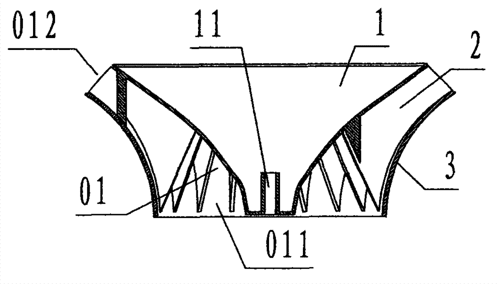 Eddy type impeller for smoke exhaust ventilator