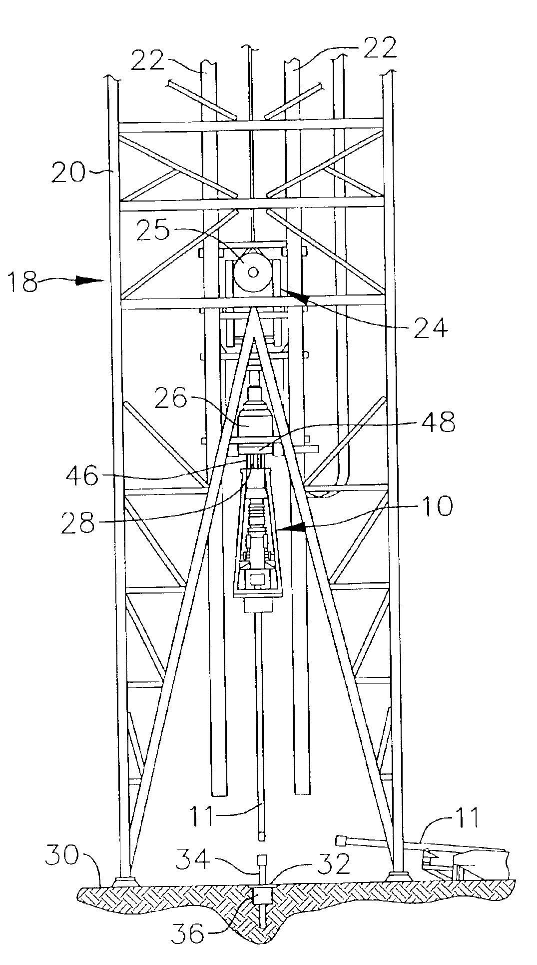 Pipe running tool