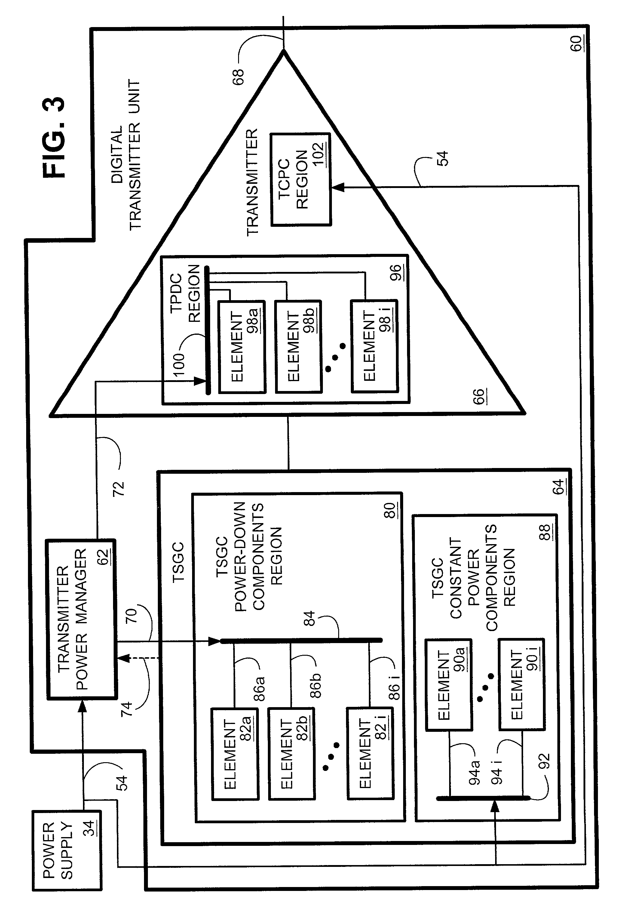 System and method for minimized power consumption for frame and cell data transmission systems