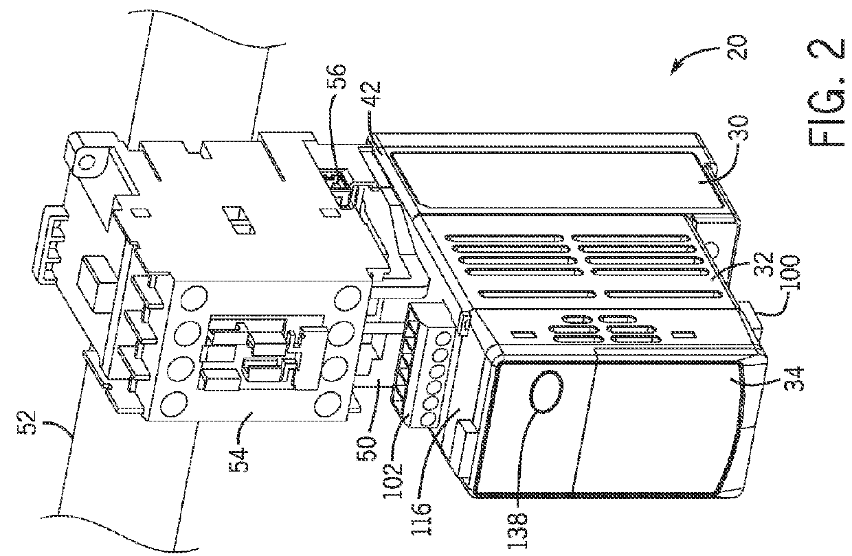 Modular overload relay assembly with mechanically isolated connector