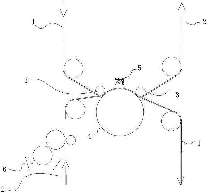 A transparent roller for laser embossing and a laser embossing device