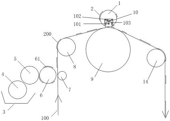 A transparent roller for laser embossing and a laser embossing device