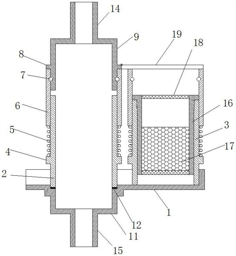 Clinical anesthetic gas purification device for anesthesiology department