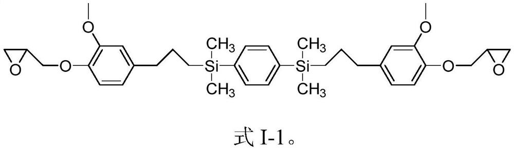 Bio-based epoxy resin containing silicon phenylene structure, composition and preparation method thereof