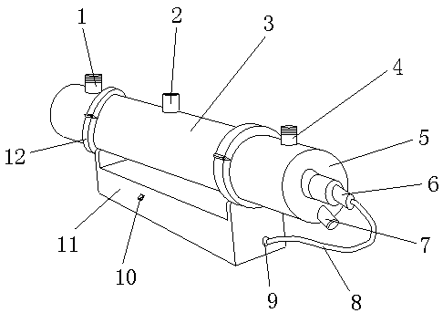 Canned food high-temperature sterilization and disinfection device