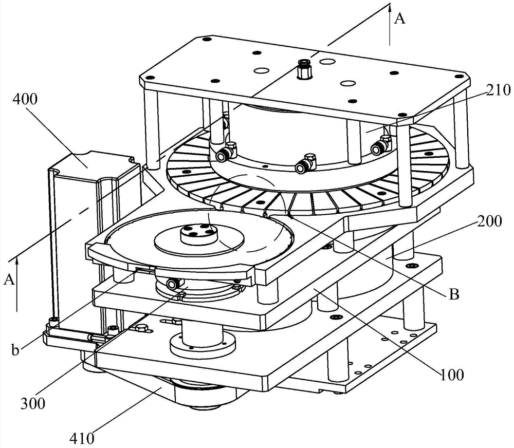 The particle material division of the speed regulating mechanism