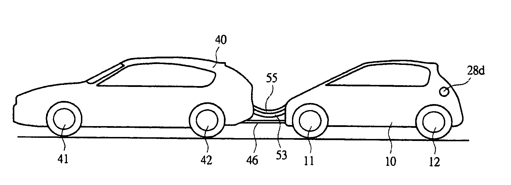 Towing device for electric vehicle