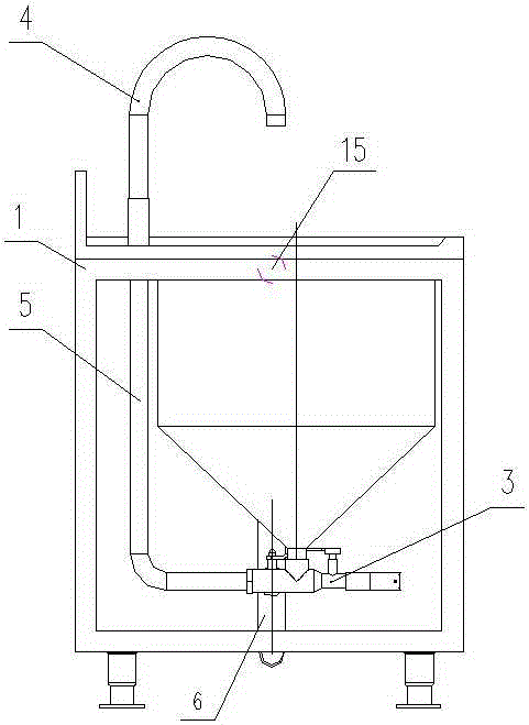 Hydraulic rice washer for ship