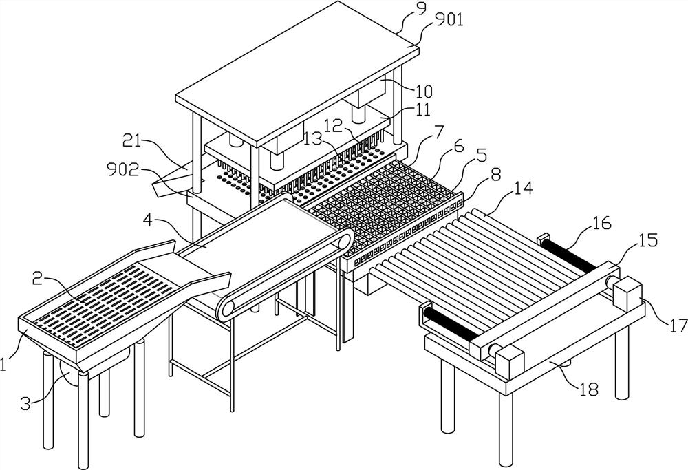 Automatic coring device and method for red jujubes