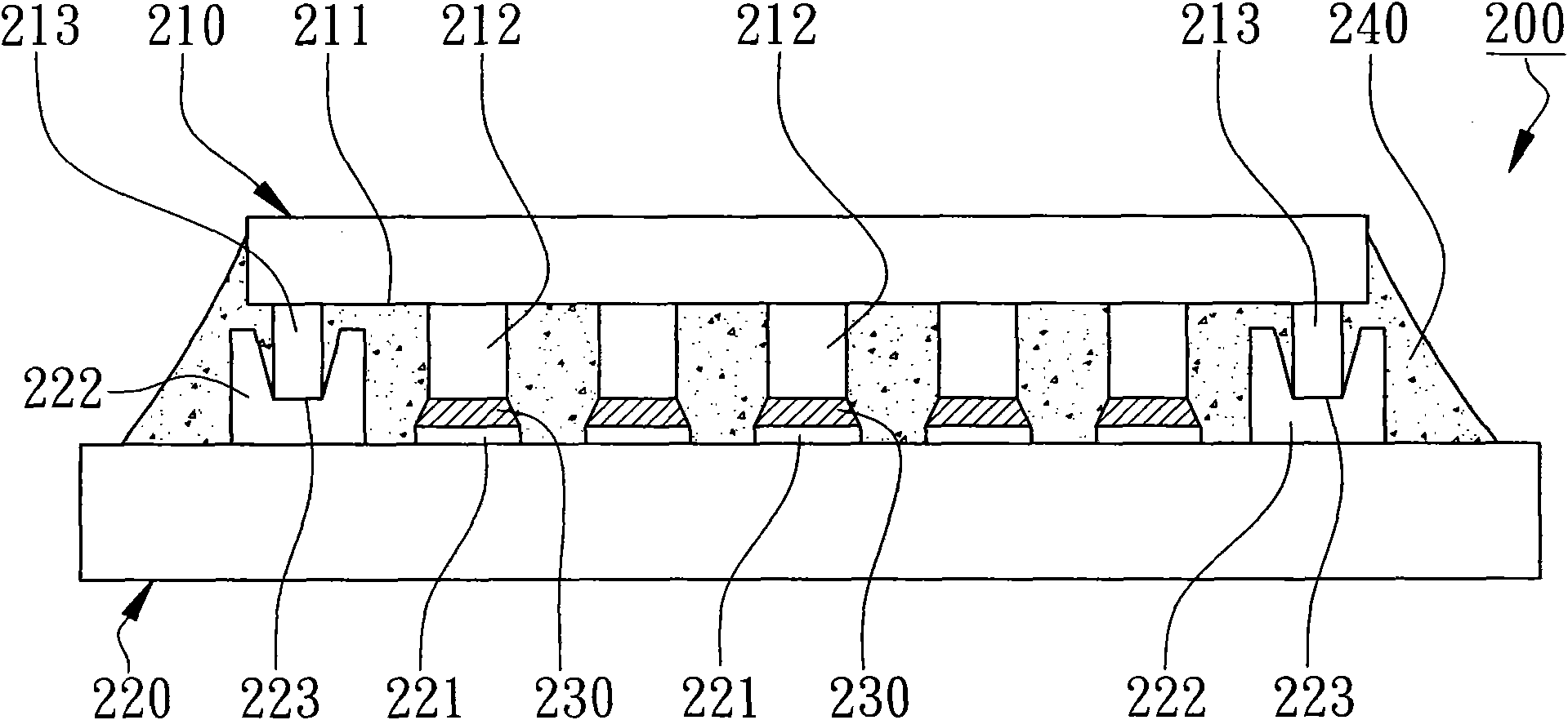 Flip-chip construction maintaining solder positioning