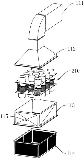 Hollow cylindrical filtering device for particle separation