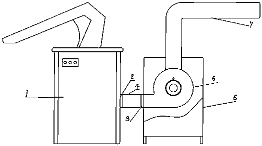 Air extracting device docked with thread end sucking machine