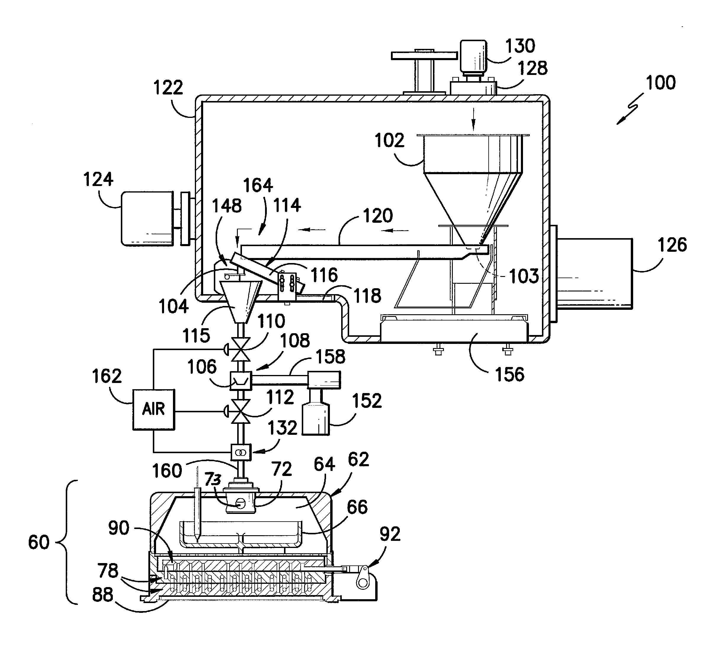 Automatic feed system and related process for introducing source material to a thin film vapor deposition system