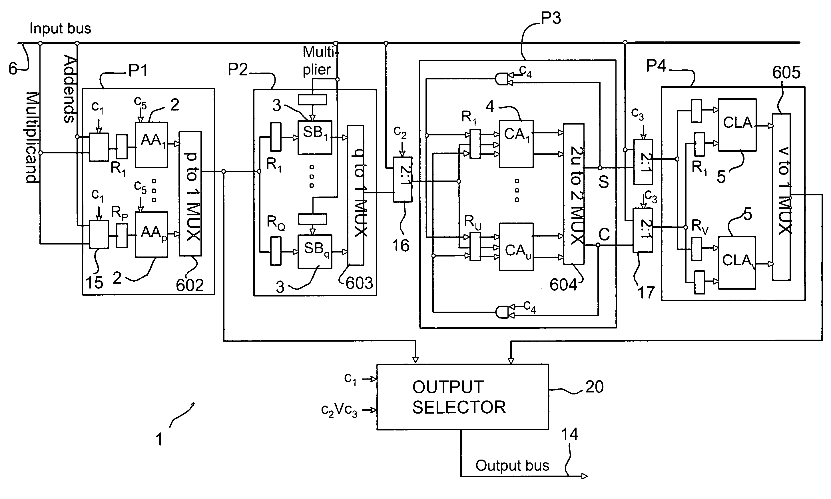 Method and system for performing calculation operations and a device