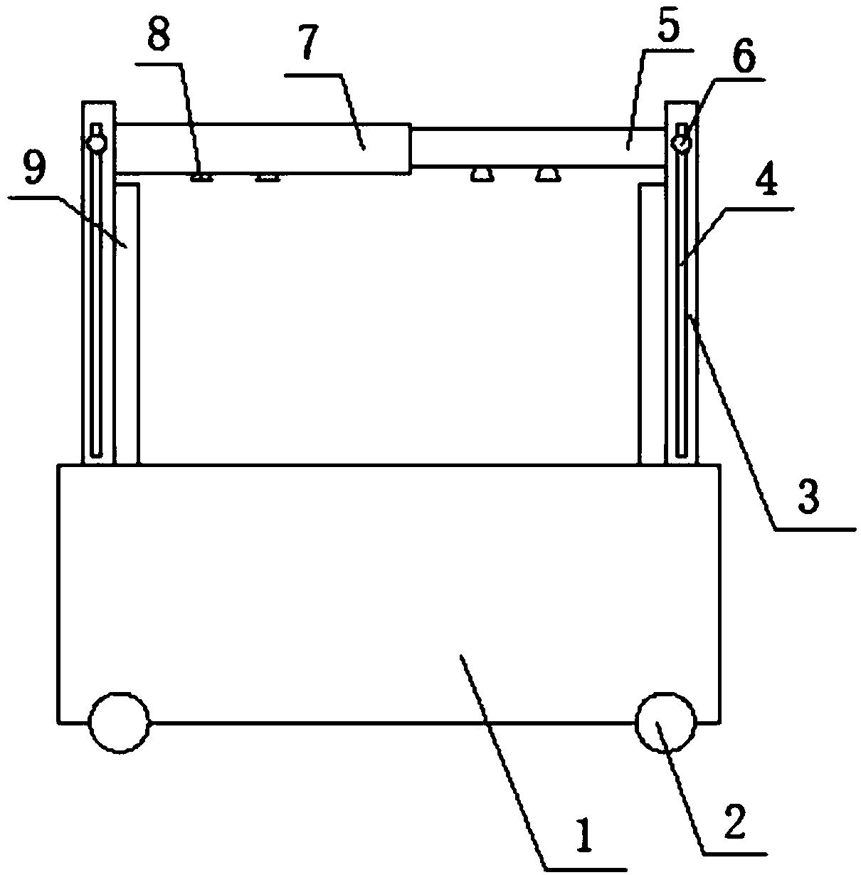 Displayer supporting device