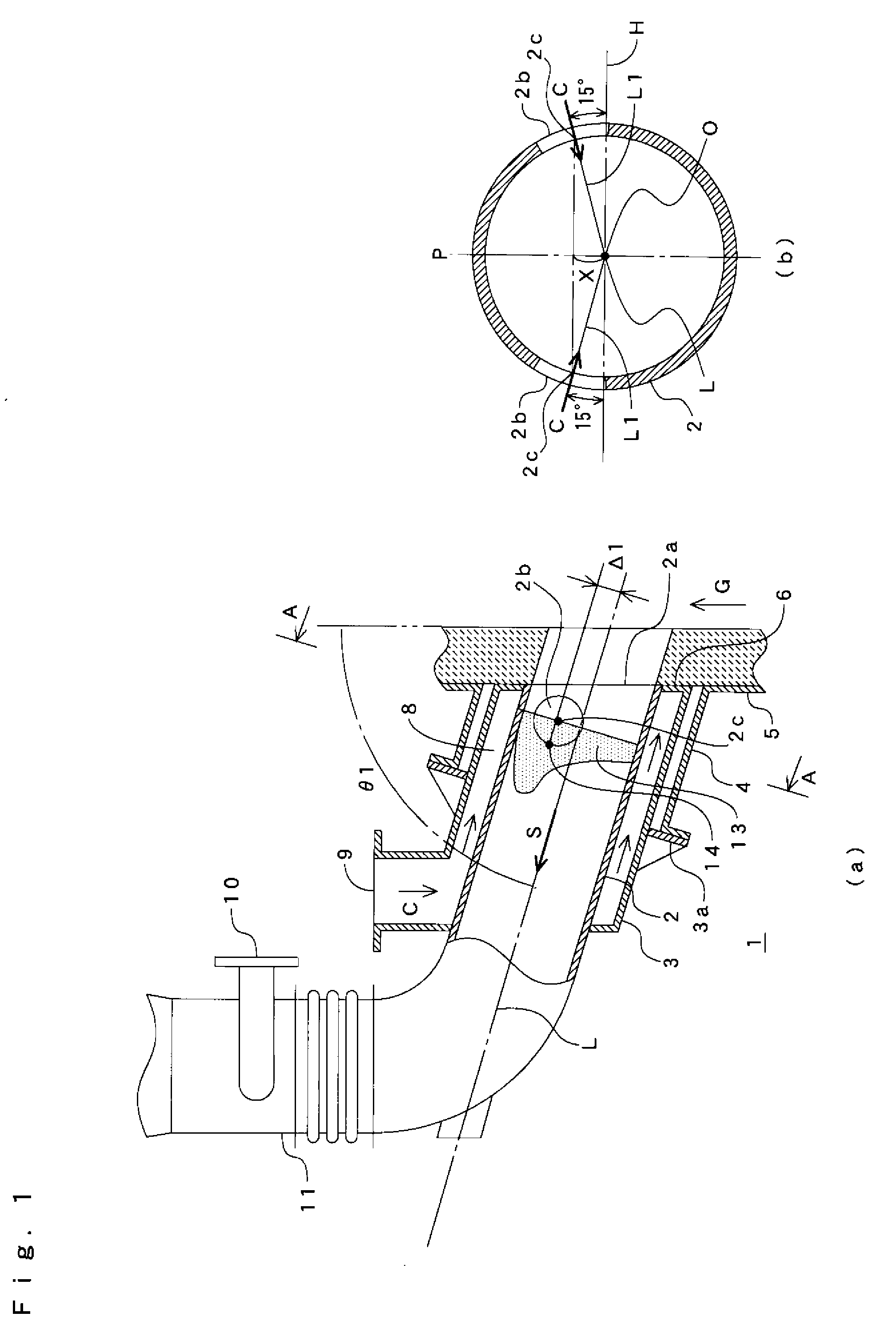 Combustion gas bleeding probe and method for running probe