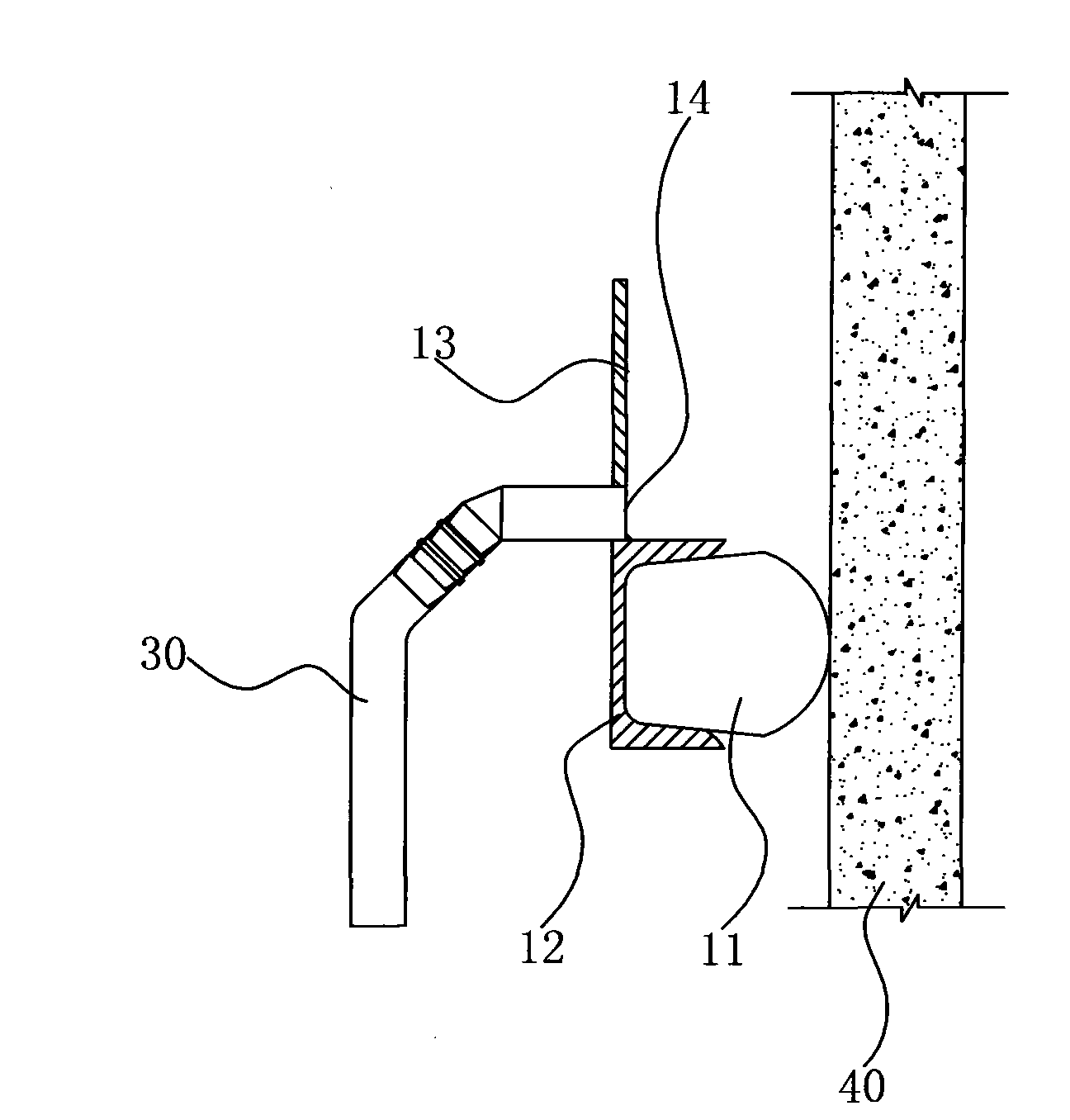 Movable water interception method for spraying water of well cylinders and well walls and movable water interception trough