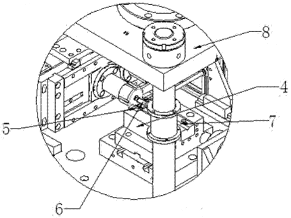 Pipe end heading machine