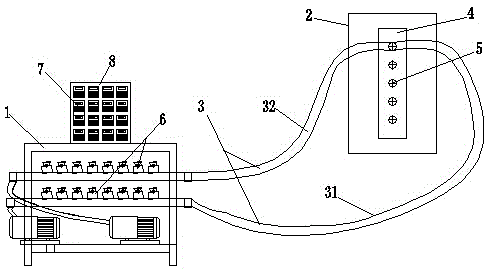 Intermittent cooling water supplying system for die casting mold