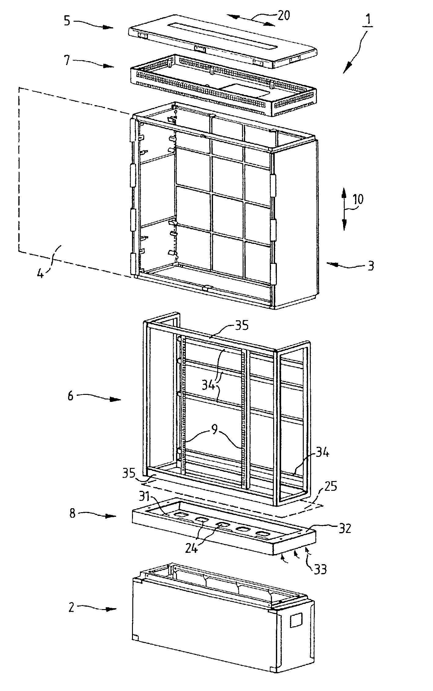 Distribution cabinet