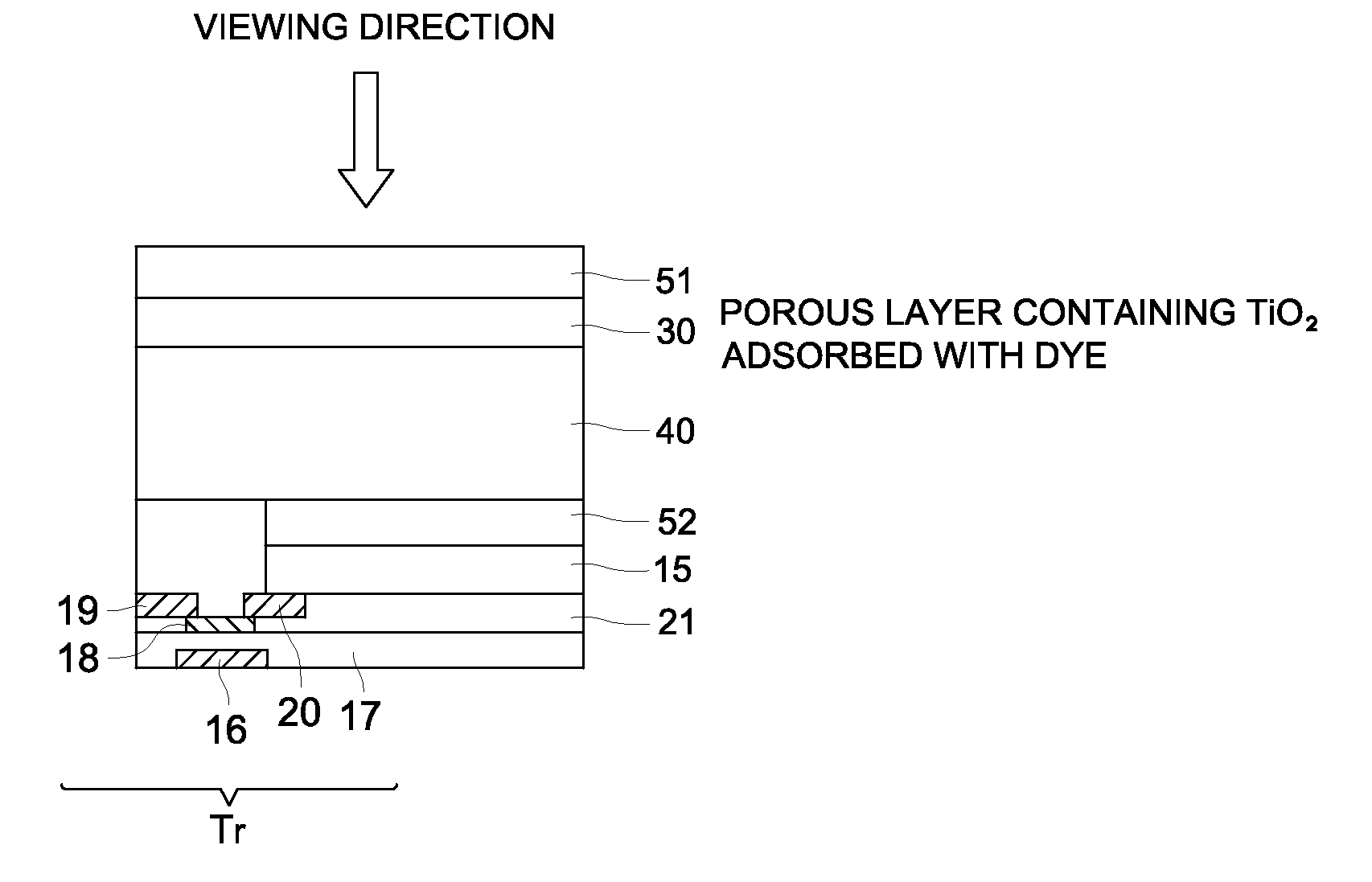 Electrochromic display device