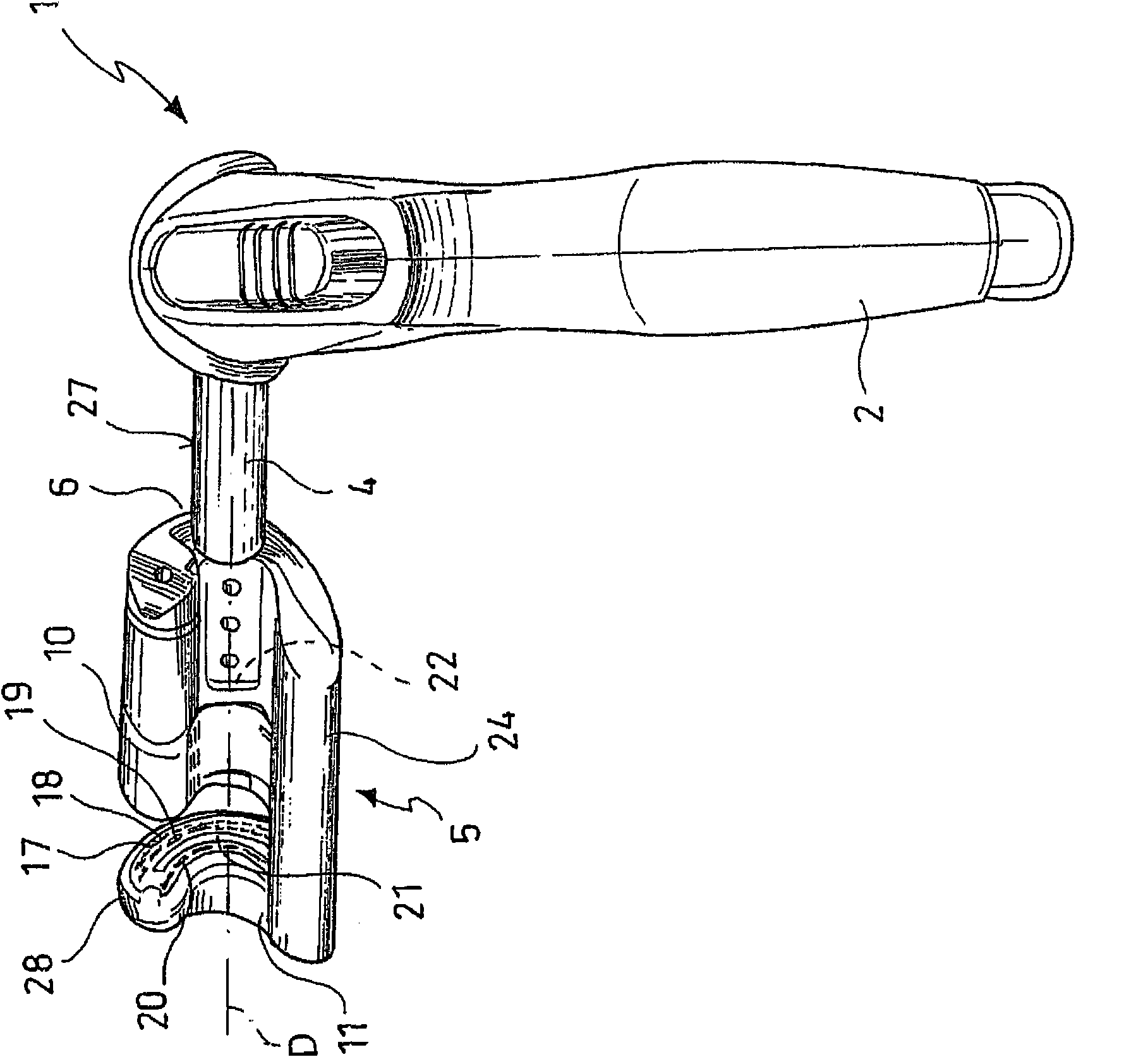 Laparoscopic stapling device